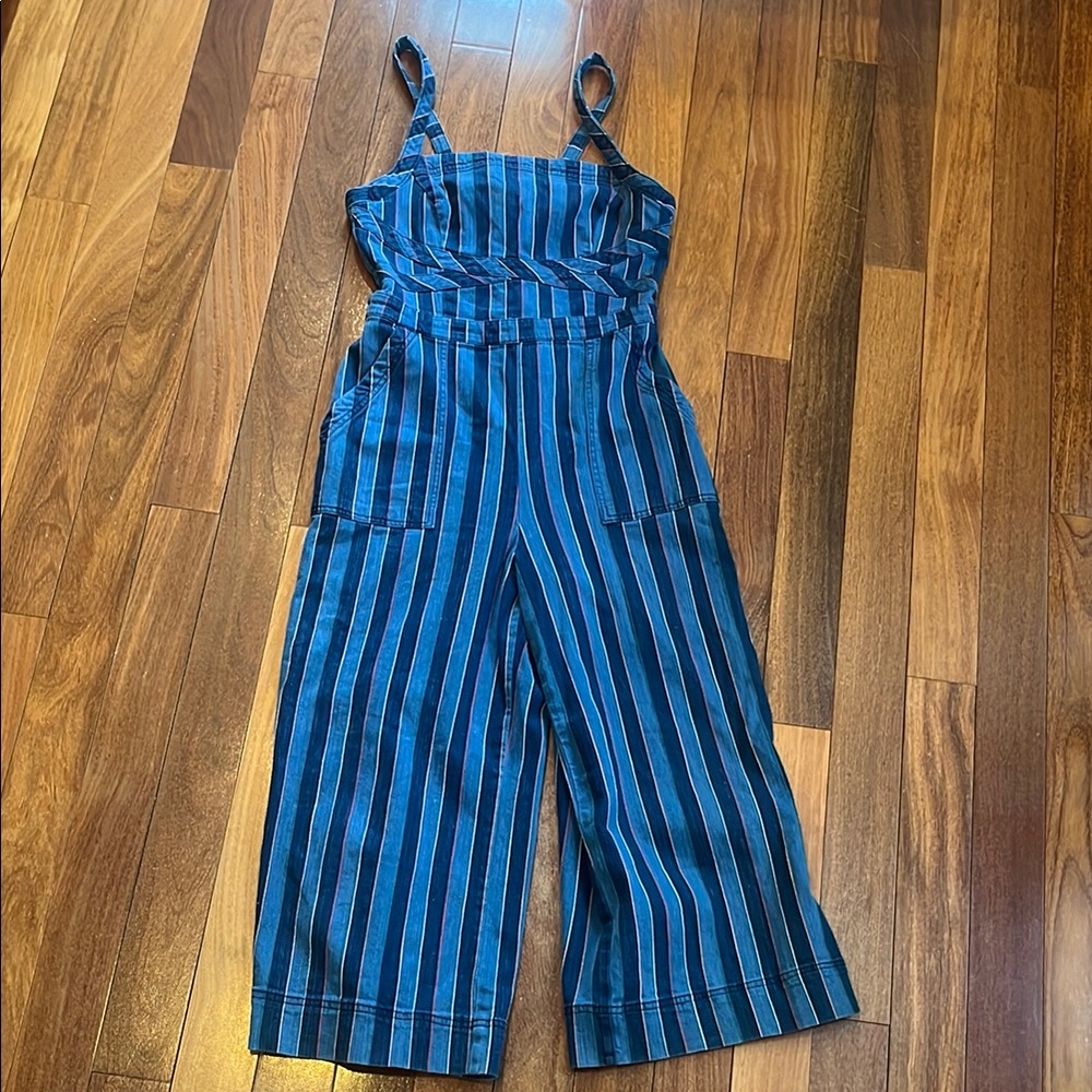 Striped Blue Jumpsuit